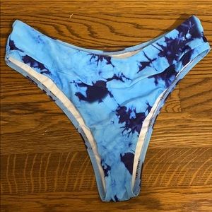 CHEEKY TIE-DYE HIGH-WAISTED BIKINI BOTTOMS